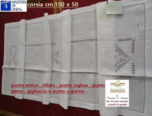 Linen strip centerpiece hand - linen,