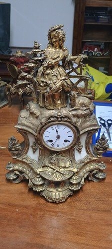 Antique paris 1800 table clock - paris,