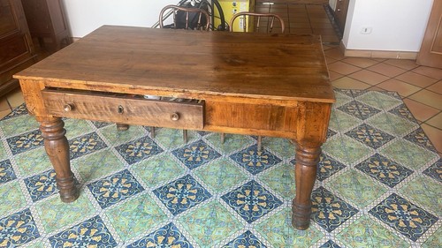 Tavolo antico noce 800 - tavolo,