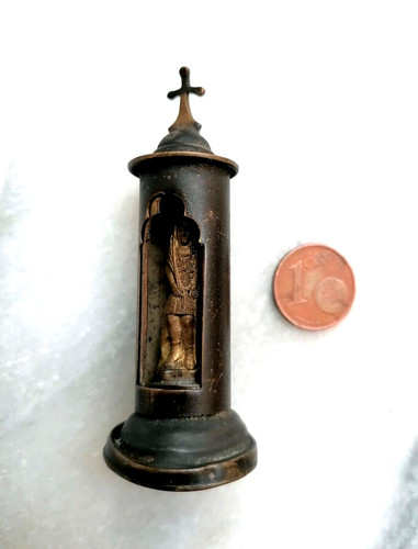 Antique metal swivel column - metal,