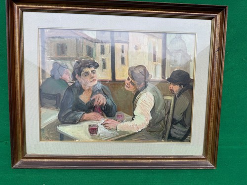 Gos françois oil - oil, painting