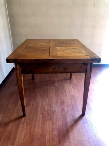 Antique extendable table with - extendable,