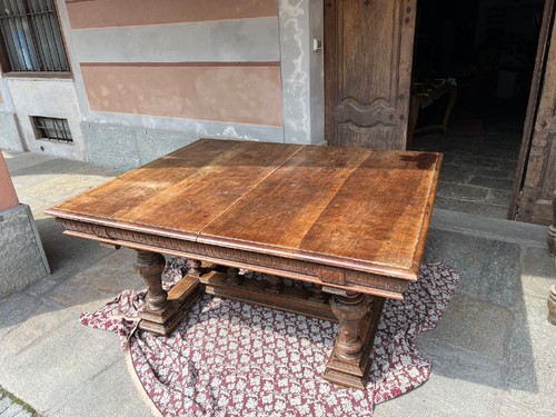 Antique walnut table - antique,